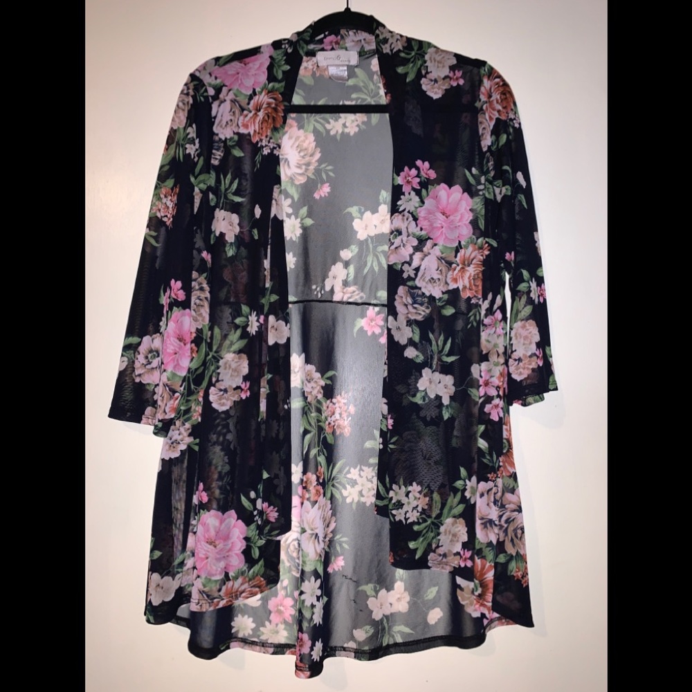 Floral Cardigan 2X
